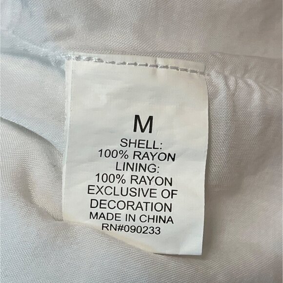 L.A Hearts Women's White Blousson Dress Sz M - Picture 7 of 8